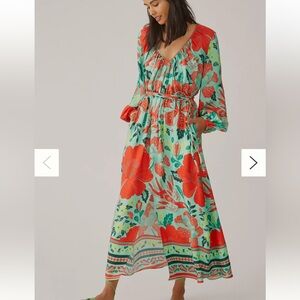 Farm x Anthropologie Poppy Print Maxi Dress